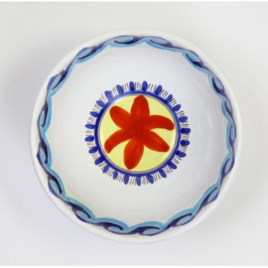 Sicilian round ceramic Appetizers Plate de simone pottery Tramontana BUFTR Sicilian round ceramic Appetizers Plate de simone pottery Tramontana BUFTR